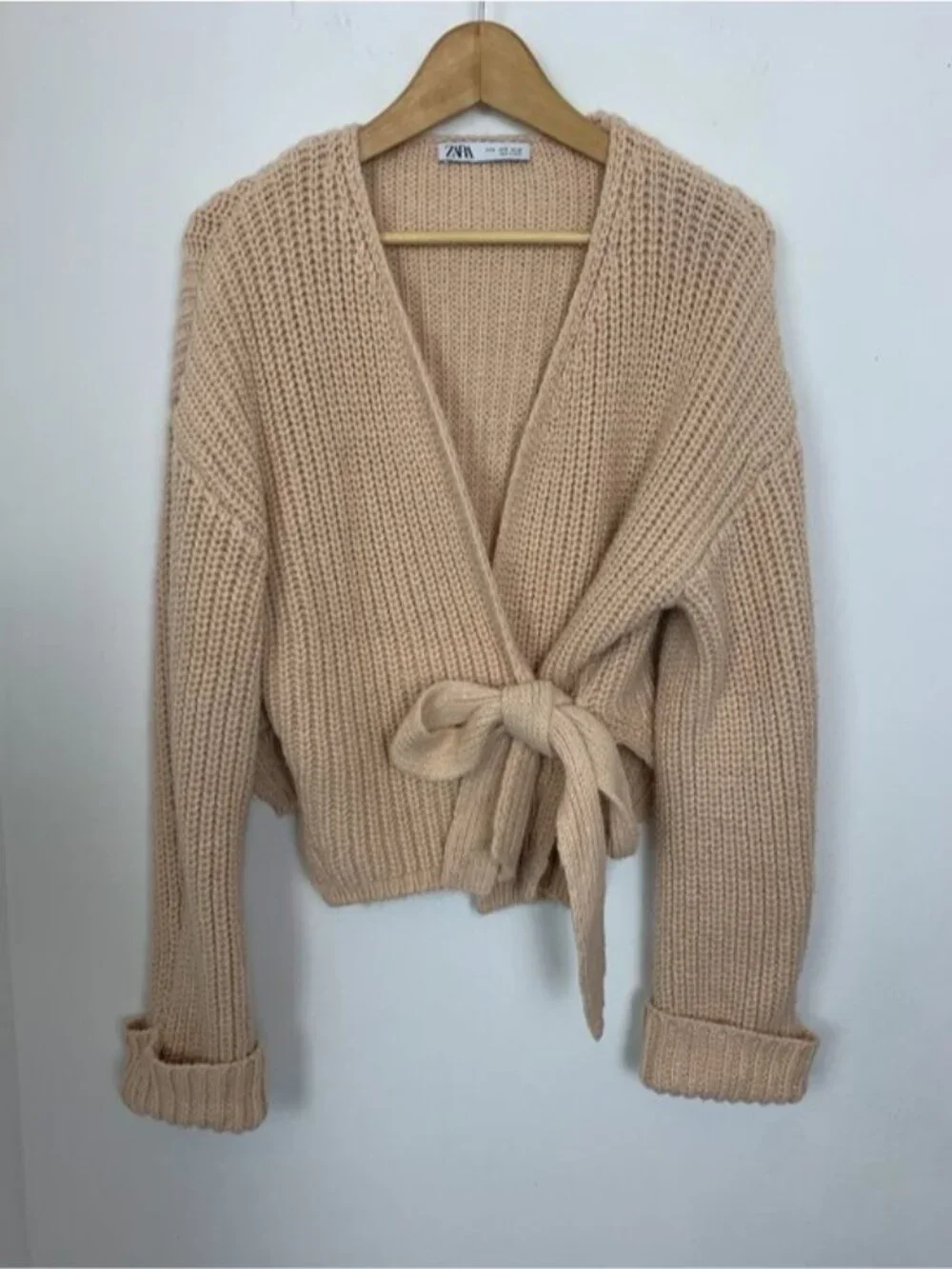 **NOT FOR SALE** Zara Chunky Knit Wrap Cardigan - Picture 6 of 12